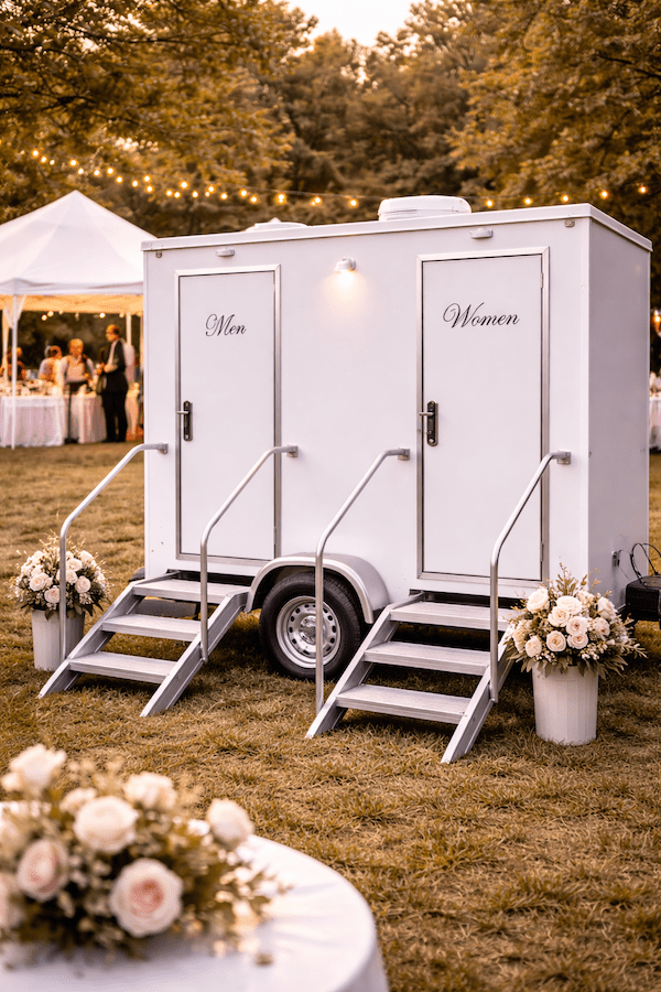 Wedding Restroom Trailer Rental